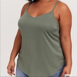 Torrid Ava Stretch Challis Cami - Sage Green